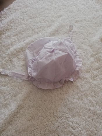 Bonnet chapeau fille blanc 41 cm