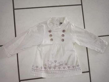 Maillot manches longues fille 3 mois 60 cm