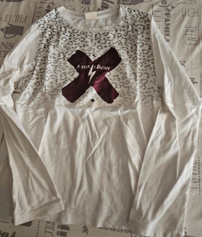 9 tee-shirts manches longues filles 10 ans - photo numéro 4