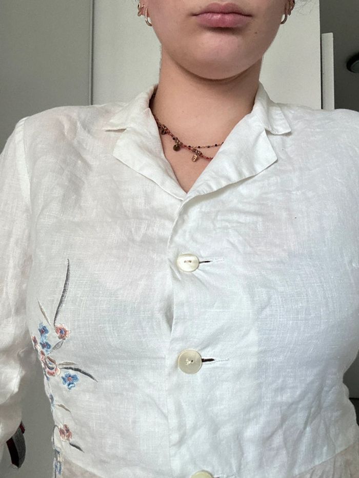 Blouse blanche Gérard Darel – Taille S Excellent état | Broderies délicates | Parfaite pour l’été - photo numéro 4