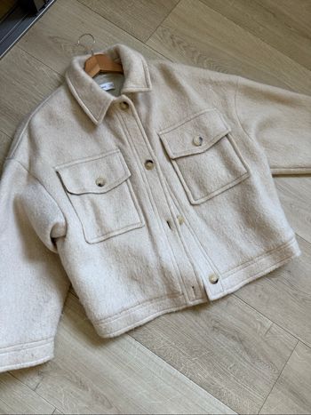 Veste courte et chaude écrue Mango Ts