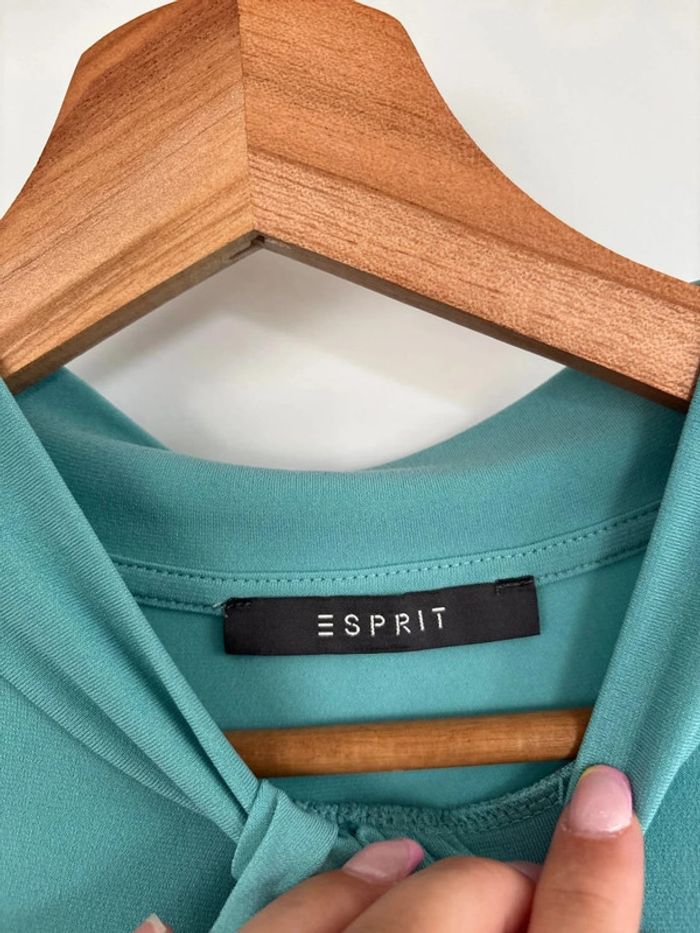 t shirt habillé bleu turquoise - photo numéro 4