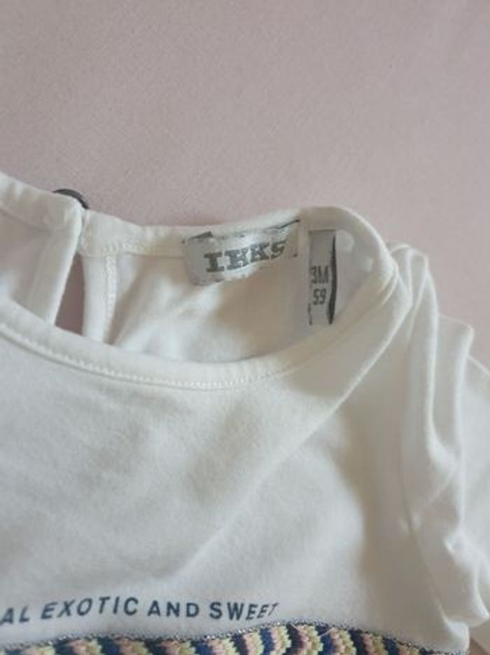 T-shirt ikks 🎀3mois/59cm - photo numéro 4
