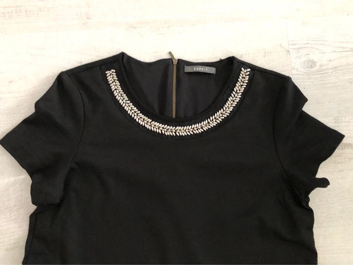 AN17: Robe noire « esprit » avec strass et perles TXXL-44/46 NEUVE - photo numéro 5