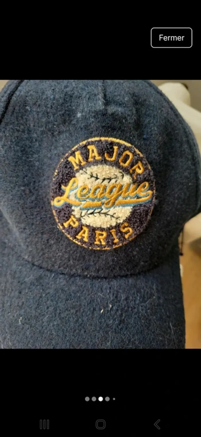 Casquette Baseball hiver sergent major 2 tailles disponibles - photo numéro 3