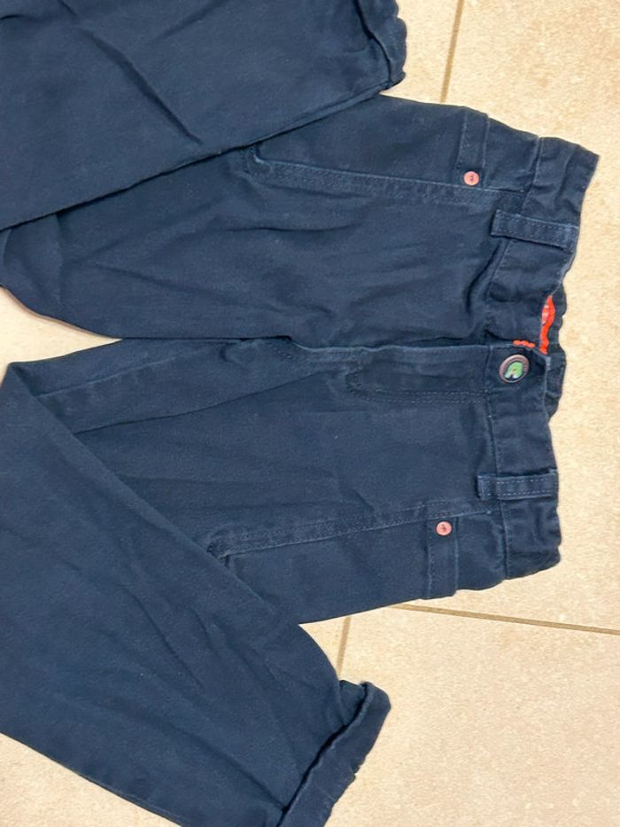 Pantalon coton bleu marine garçon Sergent Major taille 4 ans - photo numéro 3