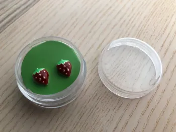 Boucles d'oreille fraise