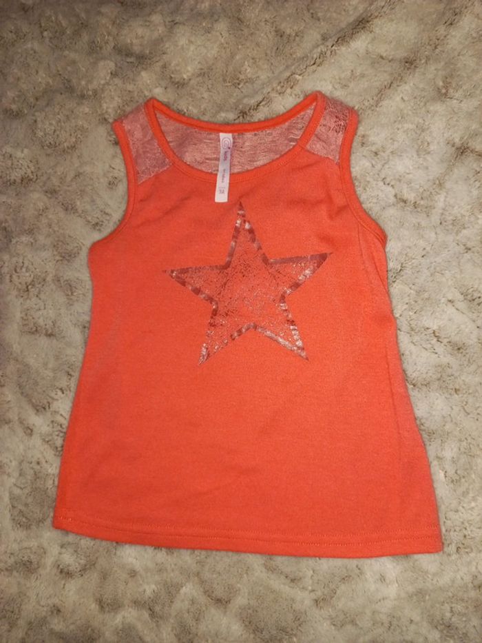 Débardeur 3 ans fille été corail rose