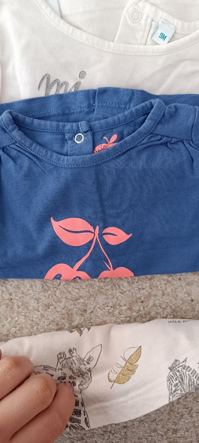 Lot t shirt manche longue bébé fille - photo numéro 2