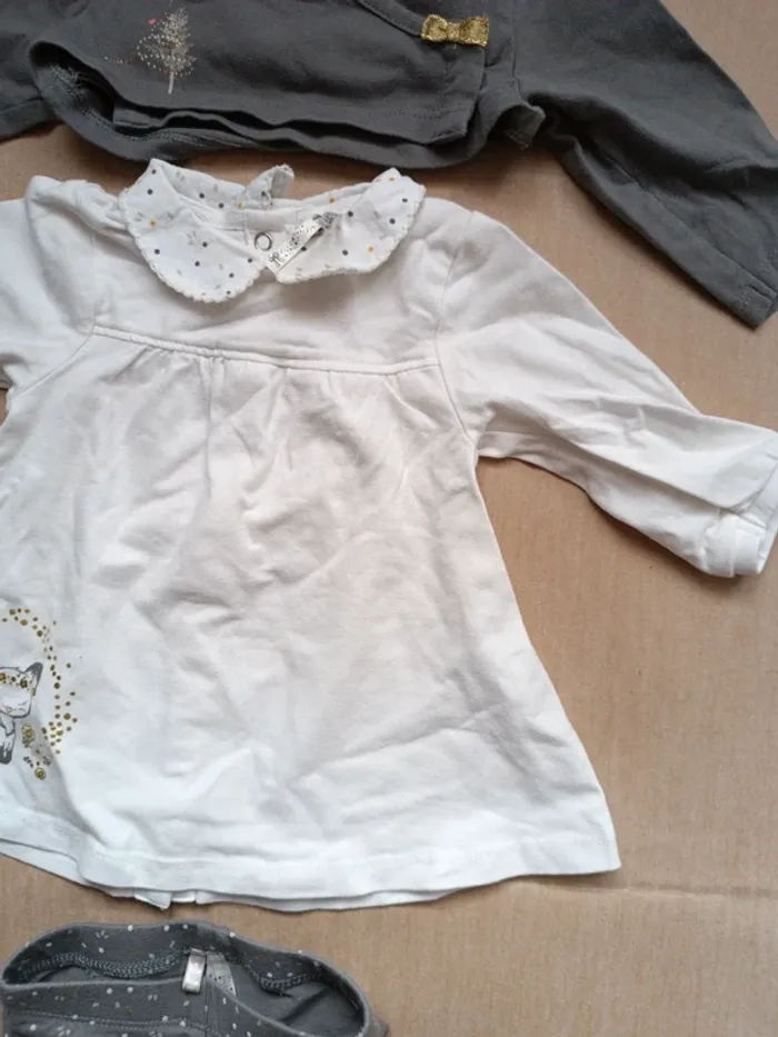 Ensemble Boléro + Legging (T-shirt offert) 3 mois - photo numéro 11