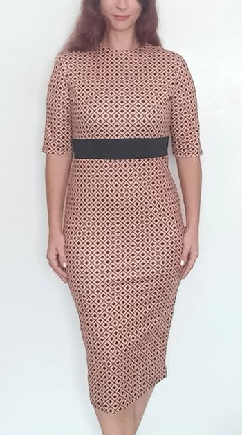 Robe mi longue rétro chic taille 40