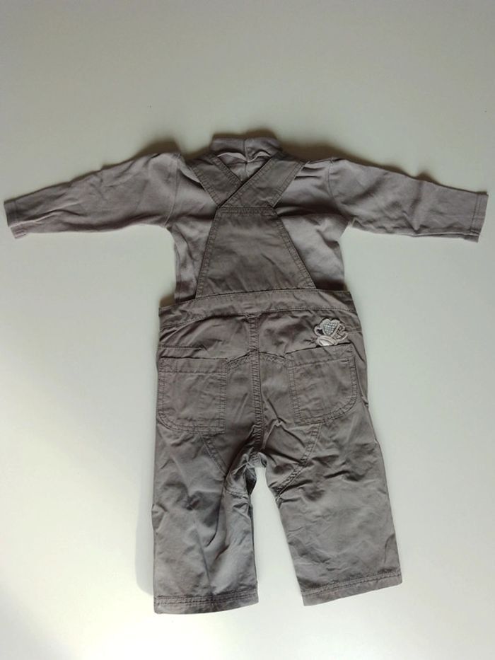 Ensemble salopette tee-shirt garçon 12 mois DPAM - photo numéro 6