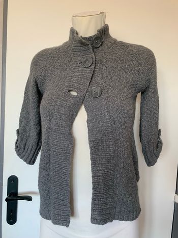 Gilet gris demi manche