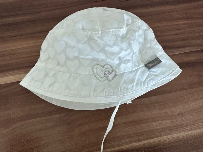 Chapeau pour bebe blanc 5-6 mois - bapteme ou occasions - sterntaler