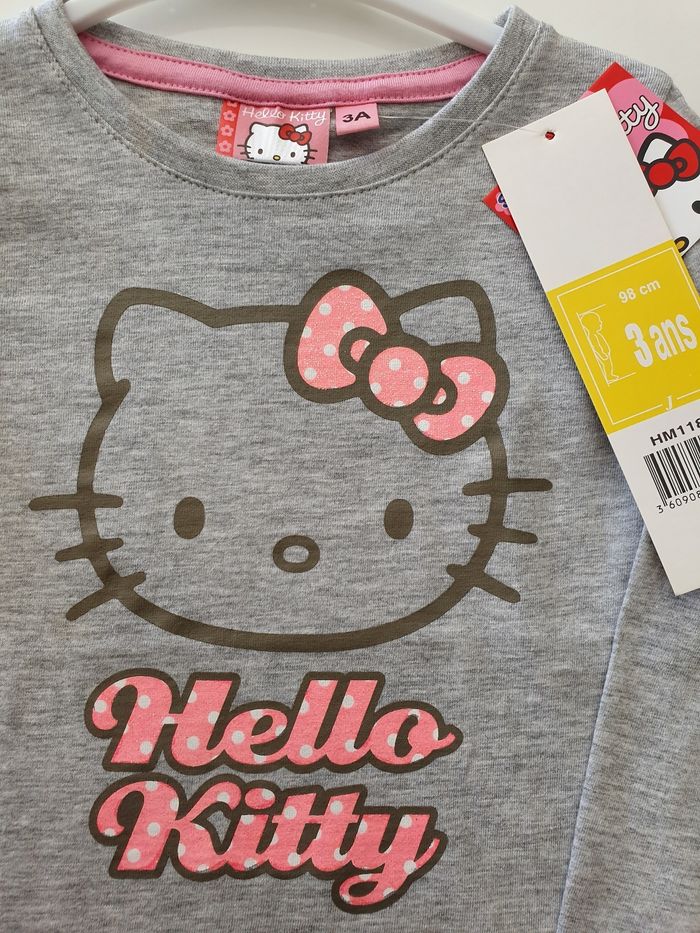 T-shirt manches longues Hello Kitty 3 ans - photo numéro 2