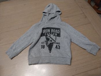 Pull à capuche garçon 4ans en bon état