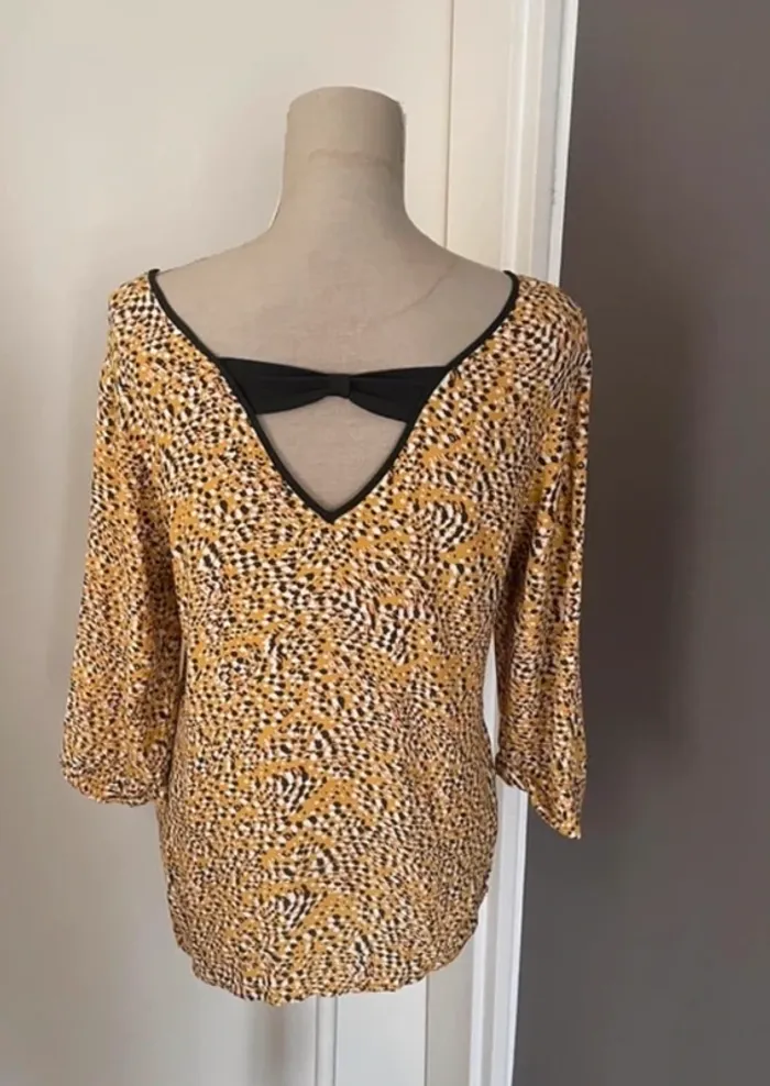 Promod Blouse multicolore  femme taille 38/M Excellent état Manche 3/4 - photo numéro 4