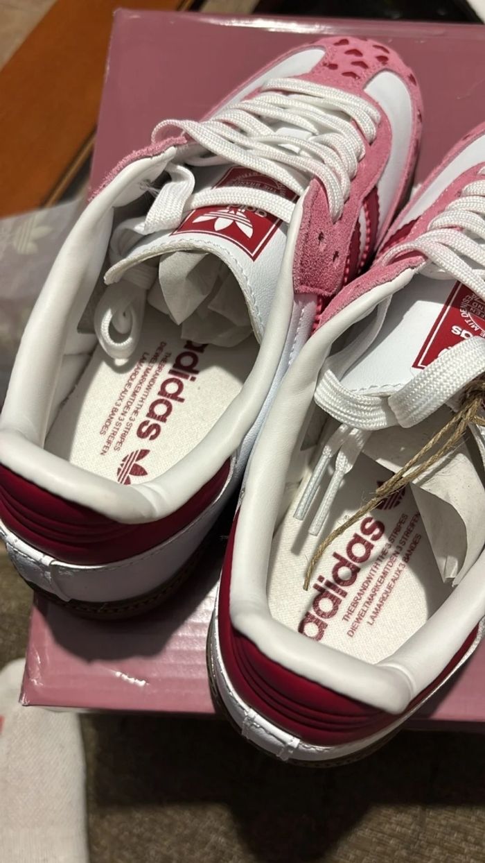 Adidas Samba X Comme Des Garçons Rose Taille 39 - photo numéro 5