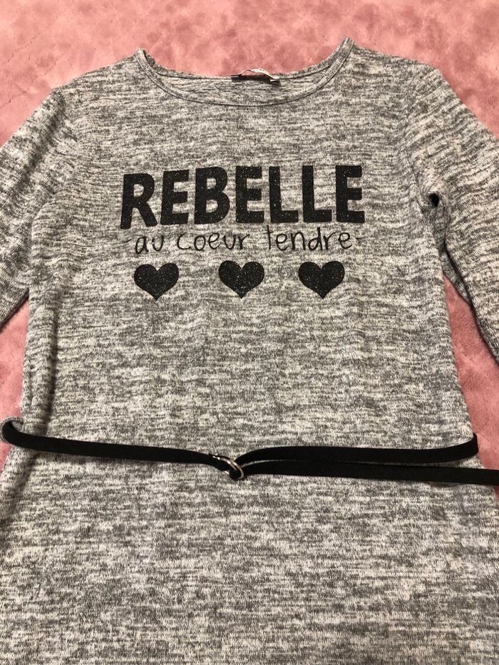 Robe pull fille - Taille 10 Ans - photo numéro 2