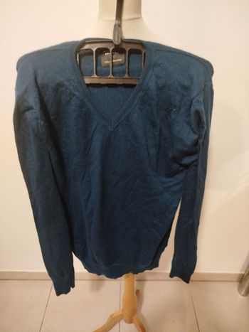 pull vert fonce col v Devred taille XXL