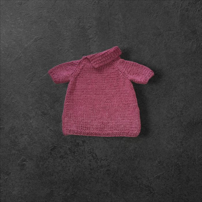 pull hiver bordeaux violet fait main fille 3 ans