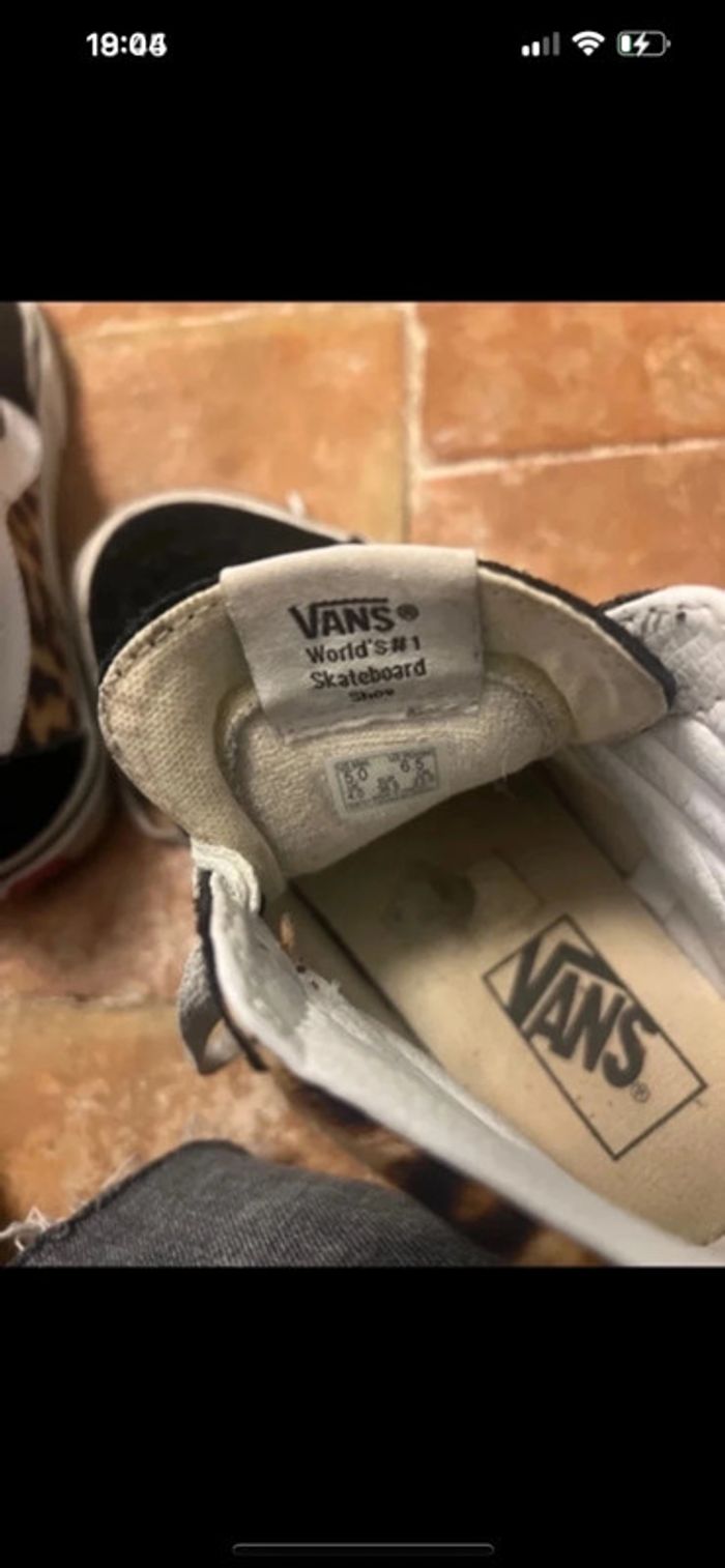 Vans montante léopard pointure 36.5 - photo numéro 4