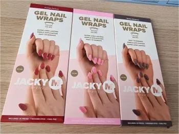 Gel Nail Wraps Jacky M - Lot de 3 coffrets neufs