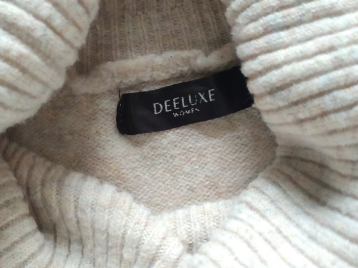 Robe pull Deluxe women col roulé M crème - photo numéro 4
