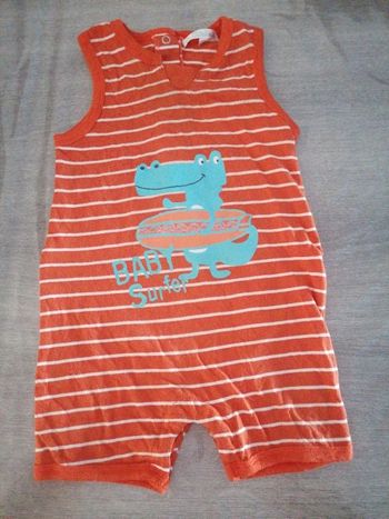 Combi short sans manches