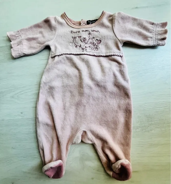 Grenouillère x2 Taille 1 mois - photo numéro 2