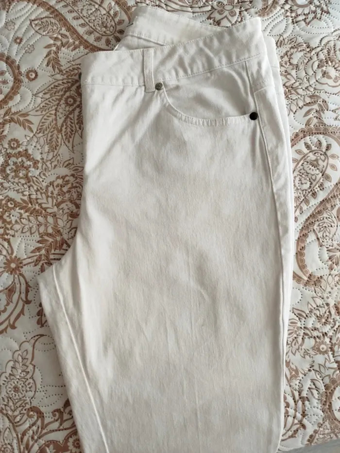#Pantalon#blanc#coton - photo numéro 2