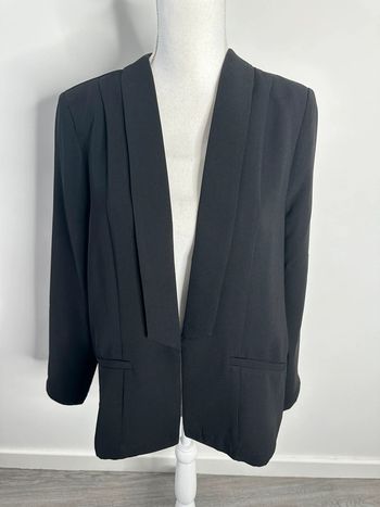 Blazer noir dos plissé JustFab T40 L