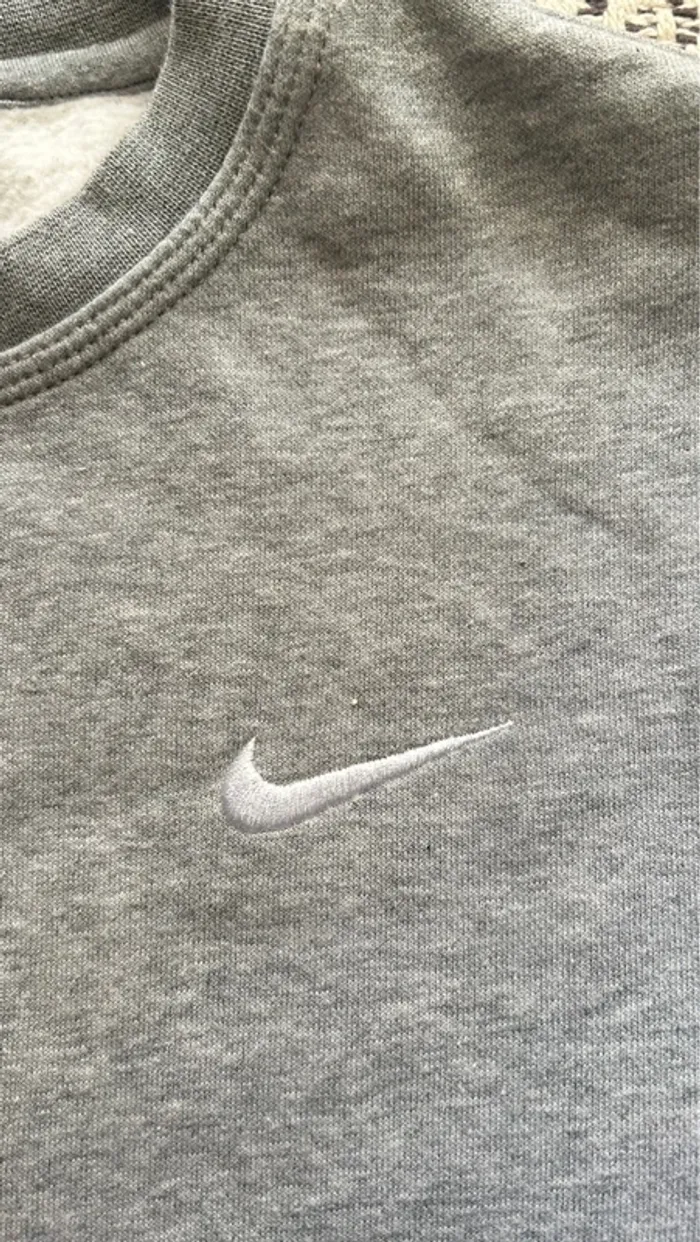 🔥 Sweat Nike Solo Swoosh Homme Gris Classique Sportwear Streetwear Oversize Mode 🔥 - photo numéro 4