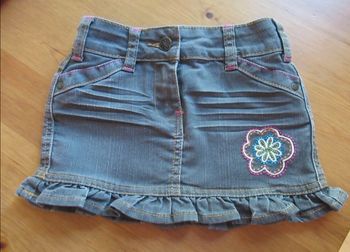 Jupe en jeans grise Orchestra 3 ans