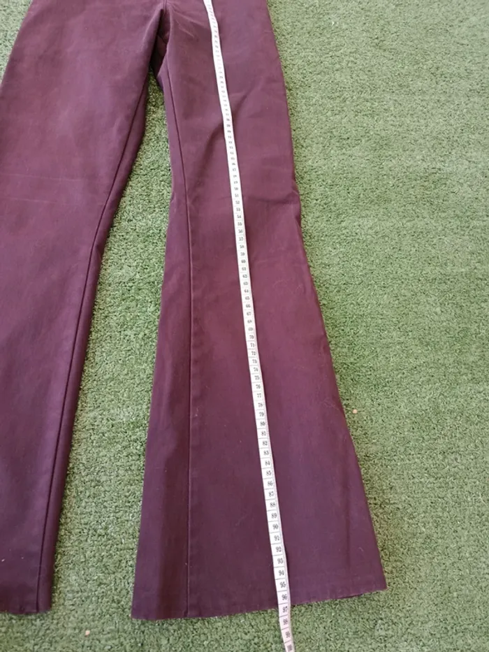 Pantalon flare vintage marron One Day London taille S - photo numéro 5