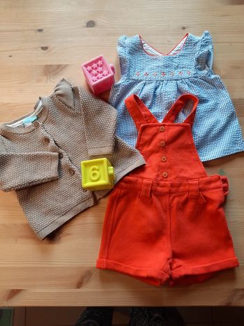 Ensemble fille 6 mois ou 68 cm Obaïbi