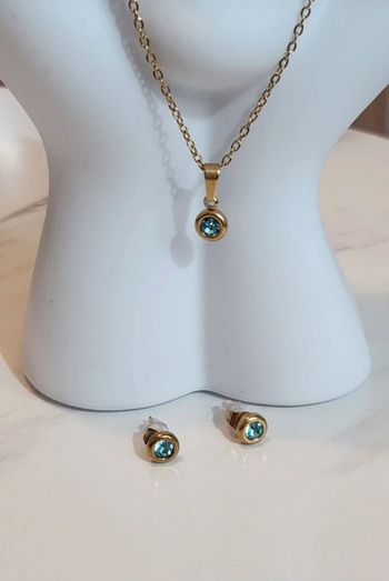 Ensemble bijoux acier inoxydable 