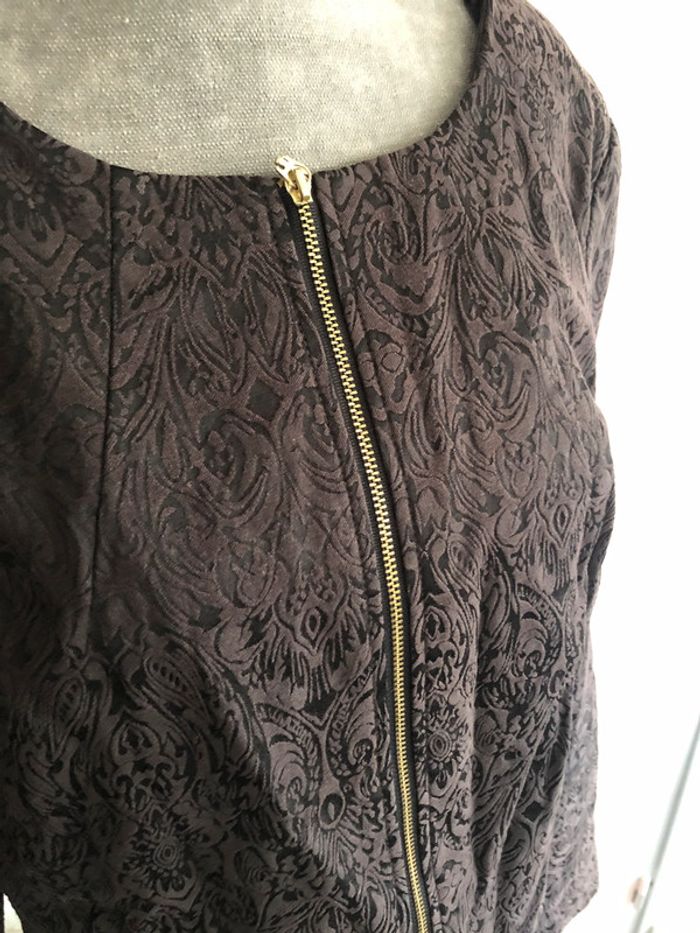 Veste noire à motifs Camaieu 38 - photo numéro 2