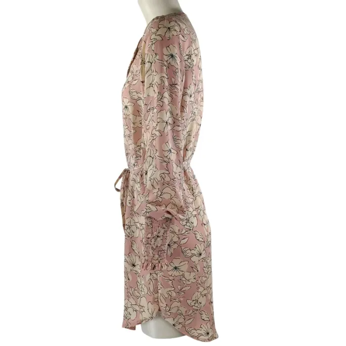 Robe fluide fleurie - Vila - Taille 36  A1116 - photo numéro 4
