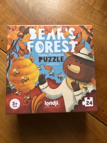 Puzzle cherche et trouve 3 ans Londji Bears Forest NEUF