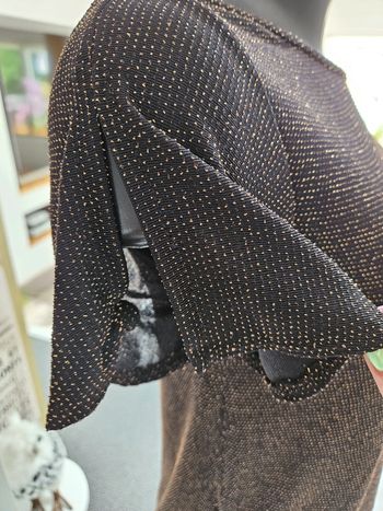 Bouse noir paillettes dorées taille M