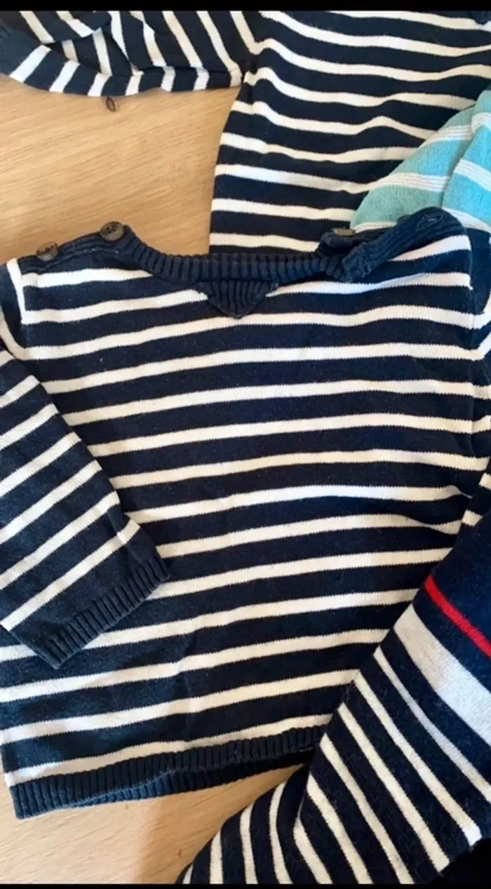 Lot de pull marinière - photo numéro 3