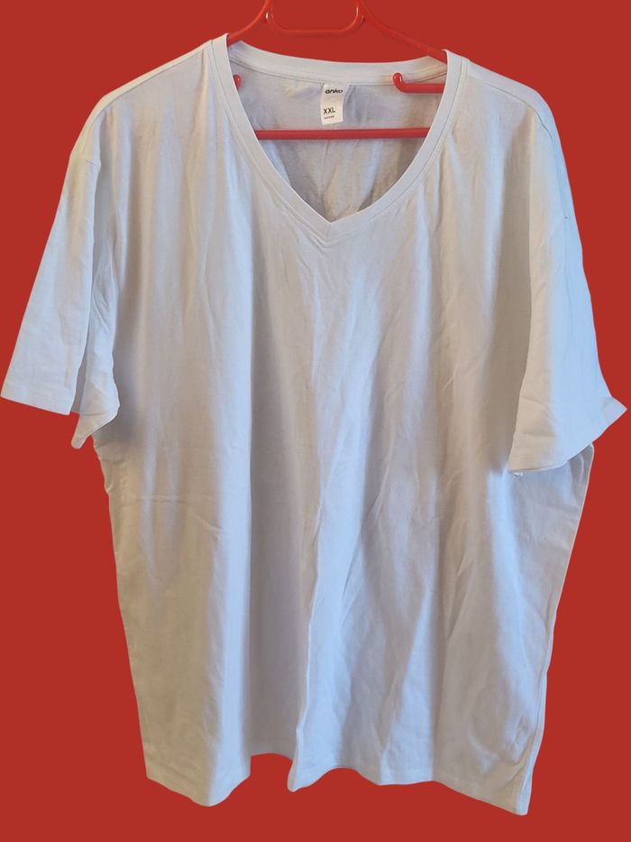 Tee-shirt  blanc manche courte homme - photo numéro 2