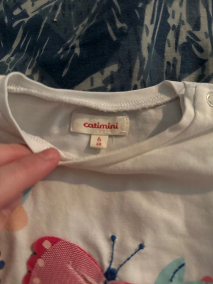 T shirt catimini 6 mois - photo numéro 2