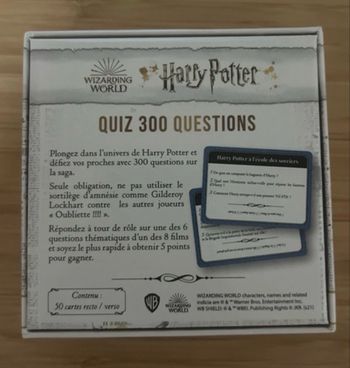 Jeu de cartes Harry Potter