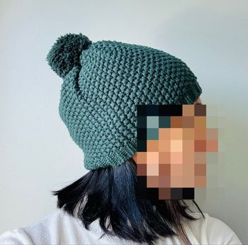 Bonnet hiver femme vert bouteille