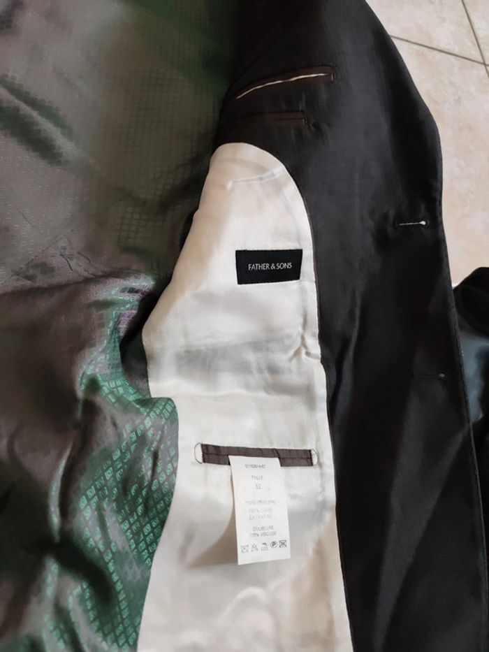 Veste de costume father&sons taille 52 gris foncer - photo numéro 3