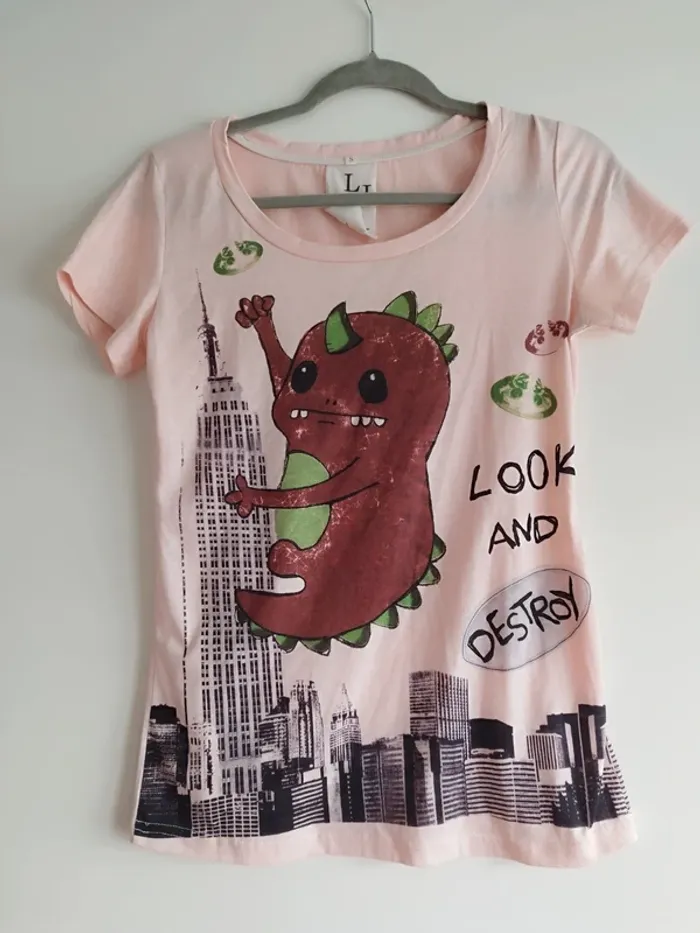 🌸 Tee-shirt Godzilla -Drop Asie 👹 - photo numéro 3