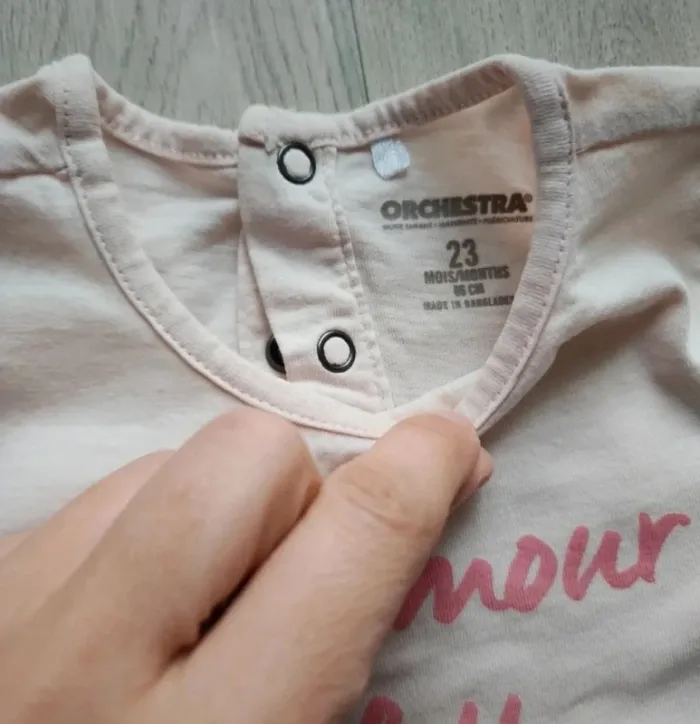 Tee shirt ML mon amour de fille 23mois - photo numéro 2