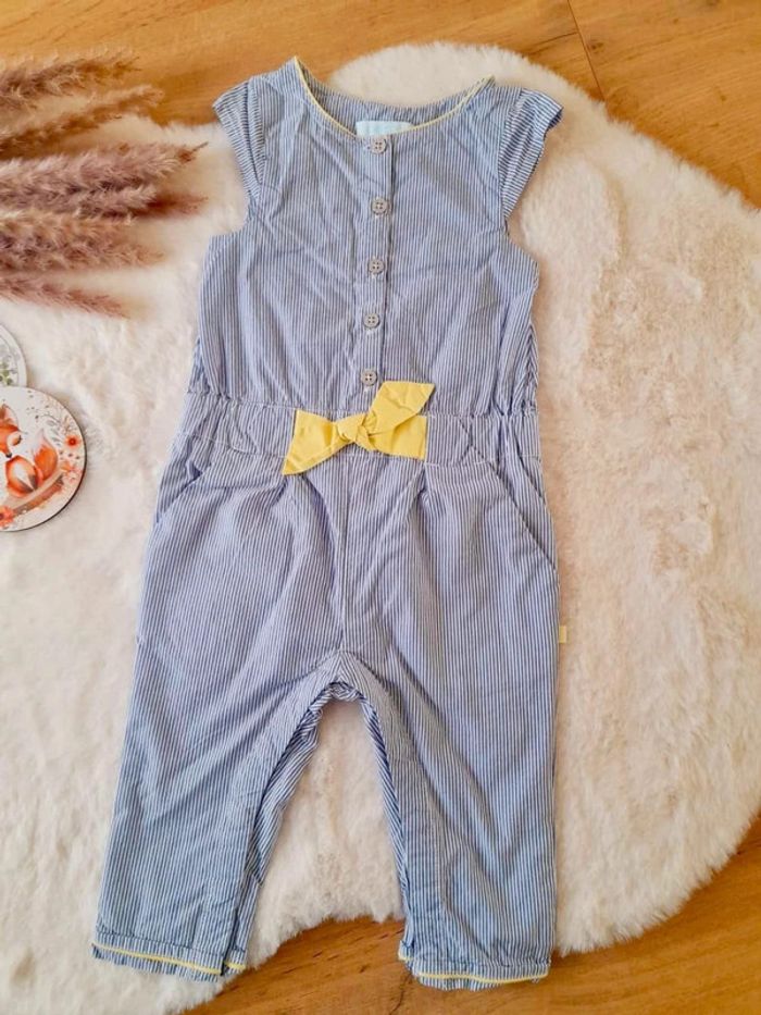 Combi pantalon rayée 12 mois Obaibi - photo numéro 2